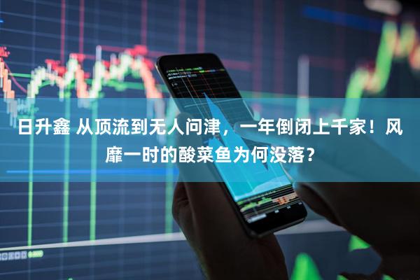 日升鑫 从顶流到无人问津，一年倒闭上千家！风靡一时的酸菜鱼为何没落？