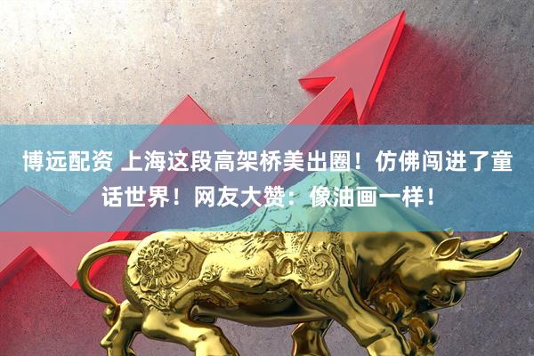 博远配资 上海这段高架桥美出圈！仿佛闯进了童话世界！网友大赞：像油画一样！