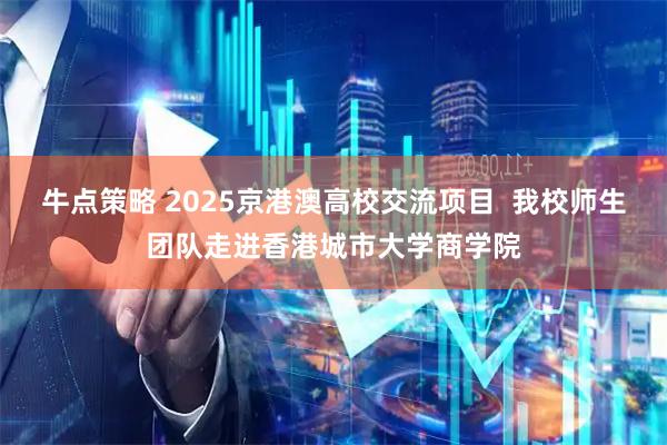 牛点策略 2025京港澳高校交流项目  我校师生团队走进香港城市大学商学院