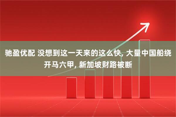 驰盈优配 没想到这一天来的这么快, 大量中国船绕开马六甲, 新加坡财路被断